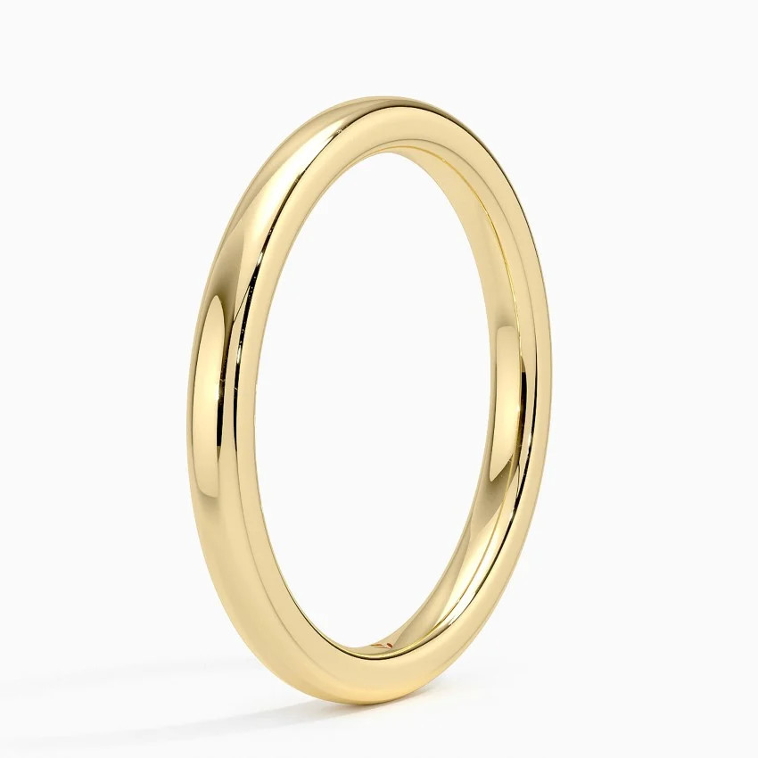18K Yellow Gold 2mm Comfort Fit Wedding Ring | Brilliant Earth