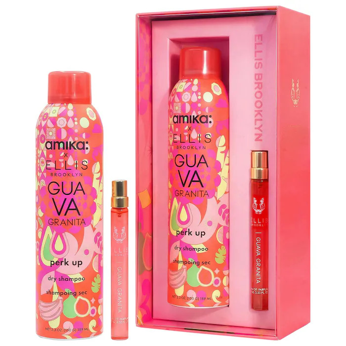 Ellis Brooklyn GUAVA GRANITA Travel Spray x Amika Perk Up Dry Shampoo Set | Sephora (US)