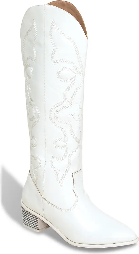 CHASE AND CHLOE Malena Western Knee High Boot | Nordstromrack | Nordstrom Rack