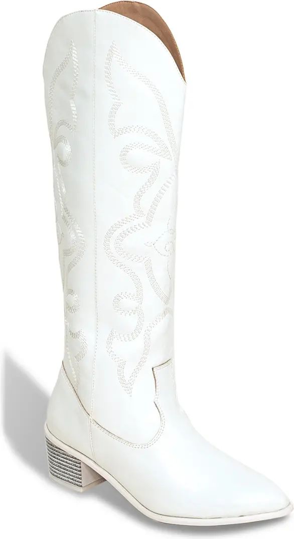 CHASE AND CHLOE Malena Western Knee High Boot | Nordstromrack | Nordstrom Rack