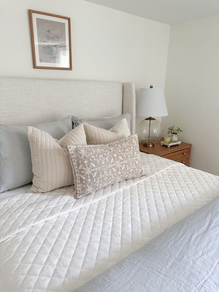Guest bedroom decor, bedding, neutral bedding, bedroom furniture

#LTKhome #LTKSeasonal #LTKfindsunder50