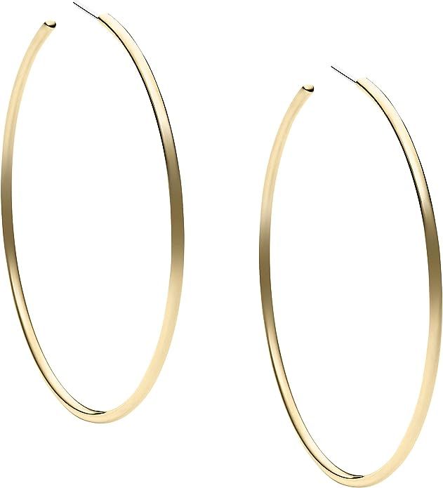 Michael Kors Women's Stainless Steel Gold-Tone Hoop Earrings | Amazon (US)