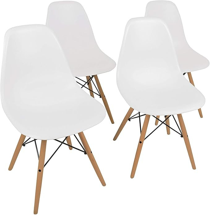 UrbanMod Mid Century Style Urban 'Easy Assemble Furniture with ErgoFlex ABS Plastic and 'One Wipe... | Amazon (US)