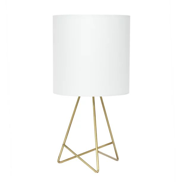 Simple Designs Down to the Wire Table Lamp with Fabric Shade | Walmart (US)