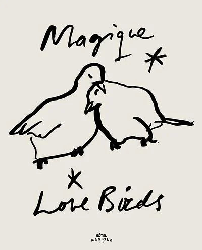 MAGIQUE LOVE BIRDS | Artfully Walls