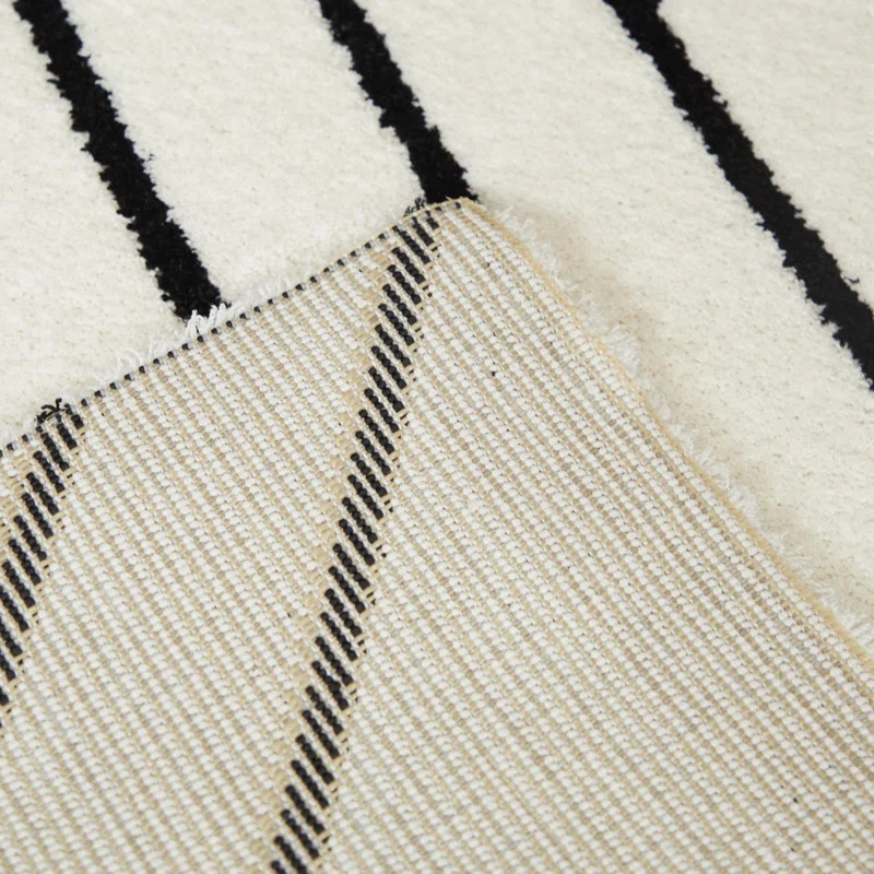 Jackson Geometric Black/White Area Rug | Wayfair Professional