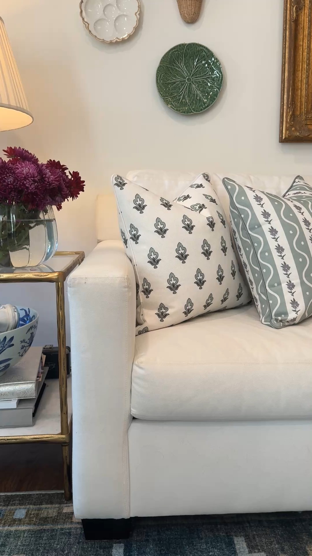 New Jillien Harbor pillows! The Poppy and Tilly are the perfect pair. Love their green and purple accents. Great for breaking up blue and white  

#LTKHome