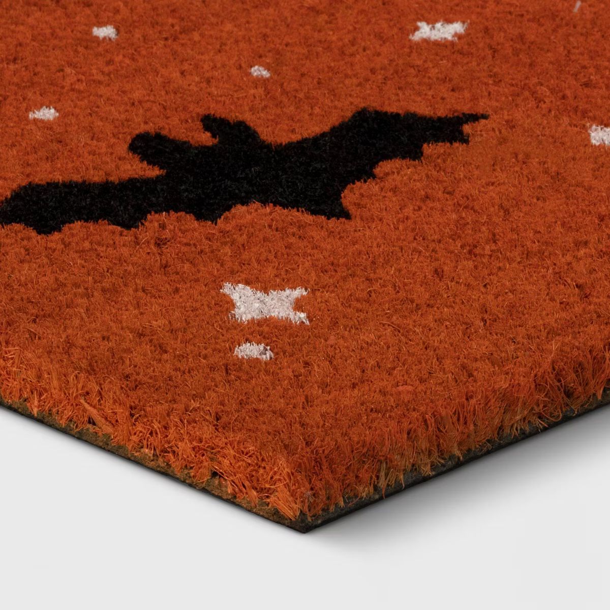 1'4"x2'4" Halloween Bats Coir Doormat Orange - Hyde & EEK! Boutique™ | Target