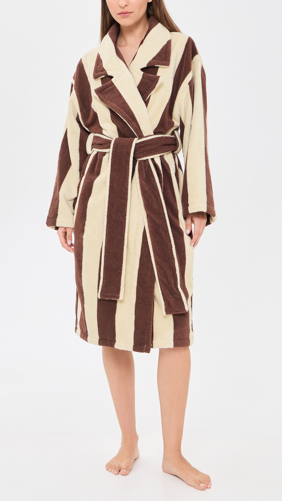 Hommey Stripe Robe Tiramisu S/M | Shopbop