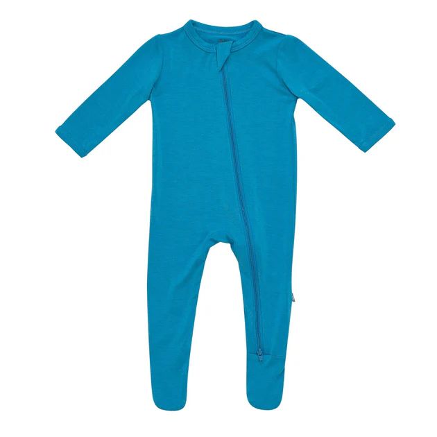 Zippered Footie in Lagoon | Kyte BABY