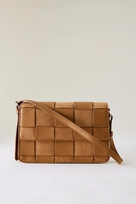Sac à bandoulière tissé deux textures | Anthropologie (EU)