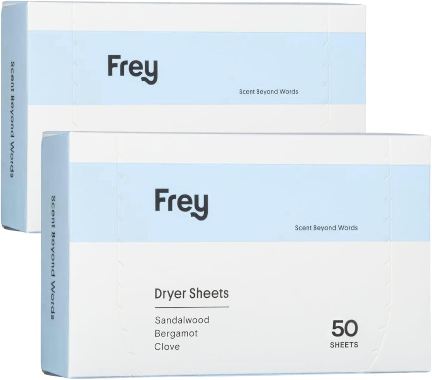 FREY Naturally Scented Dryer Sheets, 2-Pack, Bergamot Beach | Amazon (US)