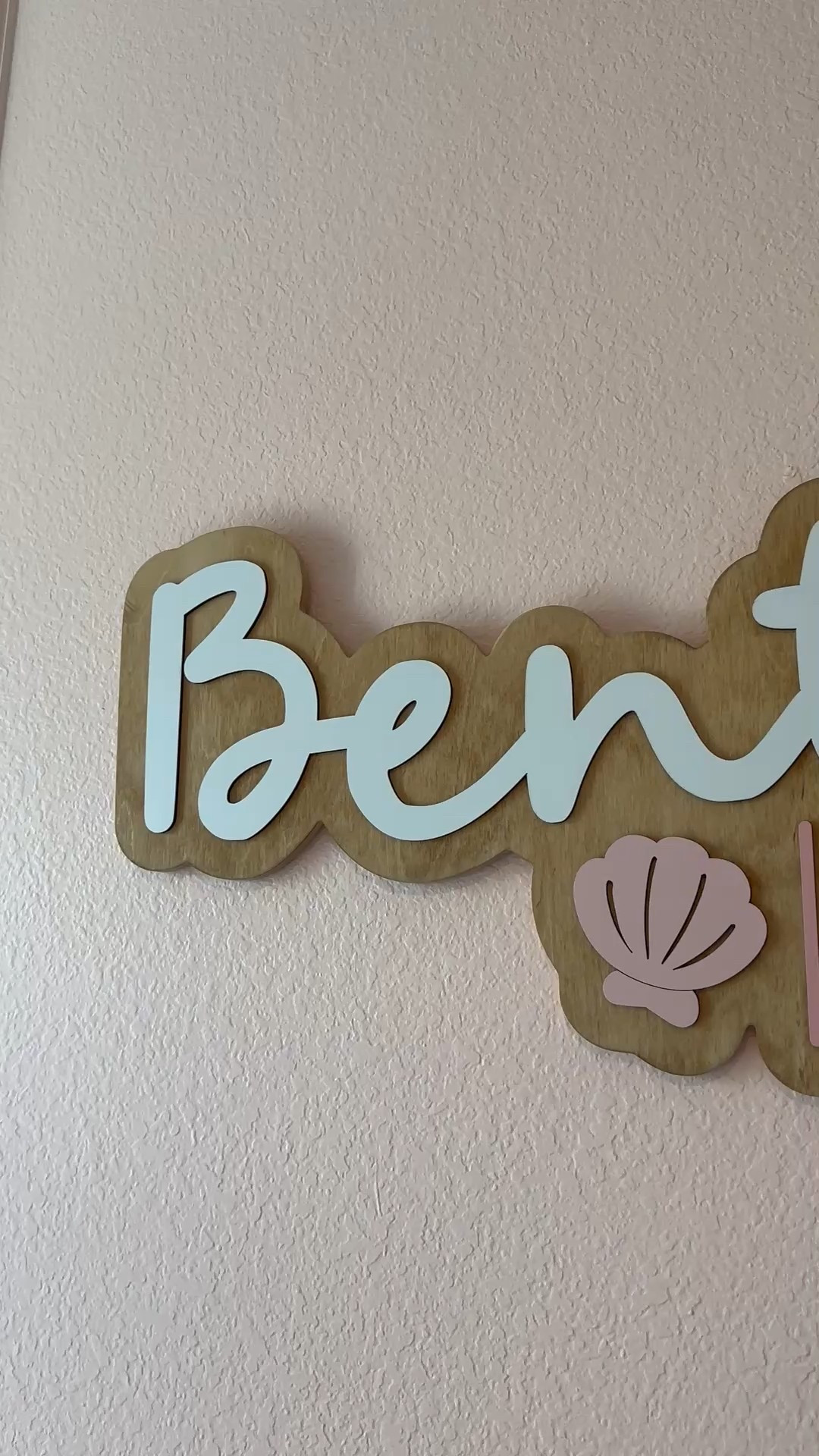 The baby nursery name sign is my favorite thing in Bentlee’s room. It’s perfect. Baby girl nursery, custom baby sign 

#LTKBaby