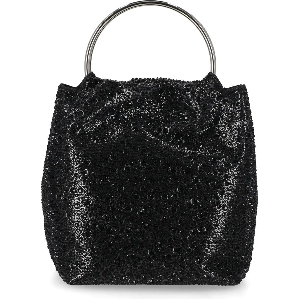 Jessica McClintock Nikki Ring Top Handle Clutch in Black at Nordstrom Rack | Nordstrom Rack