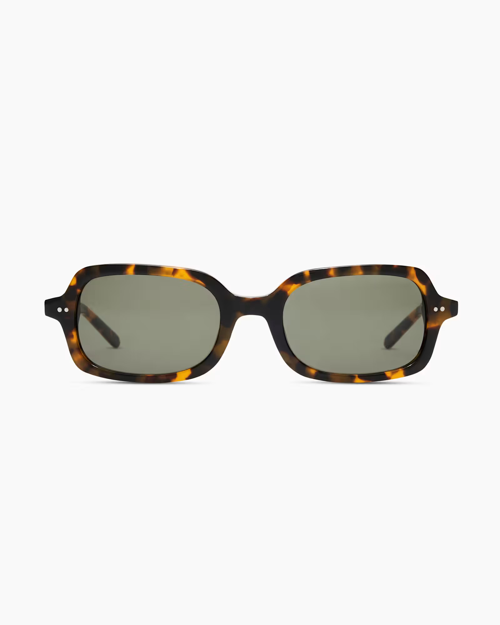 Santiago Polarized Acetate Sunglasses in Fawn Tortoise With Green Lens | Quince