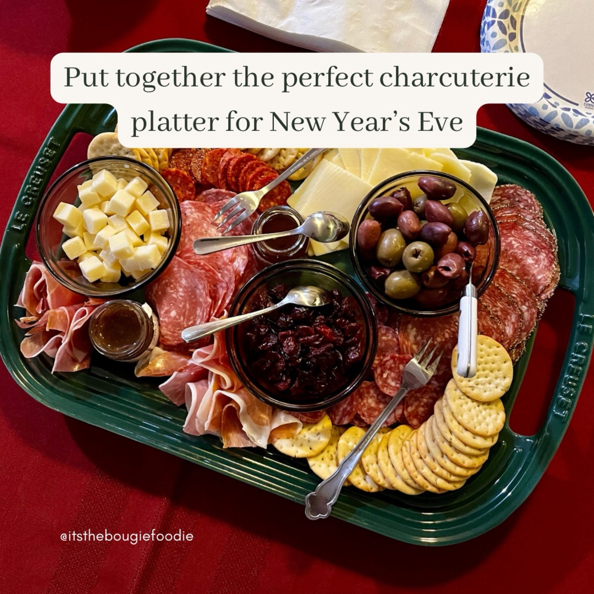 Grab all the fixings for a New Year’s Eve party charcuterie board from Amazon Fresh or Whole Foods. 

The key to a good charcuterie board is finding a balance between flavors and textures. You’ll want salty, sweet, sour, spicy, crunchy, creamy, and al dente. 

Here are some suggestions to get you started on creating your charcuterie masterpiece:

Prosciutto or Jamon (you only need a little - slice them in half so they go farther)
Peppered and Genoa salami
Soppressata
Chorizo
Asiago cheese
Provolone cheese
Manchego cheese
Castlevetrano olives
Kalamata olives
Gherkins
Dried cranberries or cherries
Candied or spiced nuts
Mike’s hot honey 
Fig spread
Crackers or breadsticks 

While more expensive, you can save time by purchasing sliced meat and cheese packaged together already. Just add a few touches to make it your own.

#LTKparties #LTKSeasonal #LTKHoliday