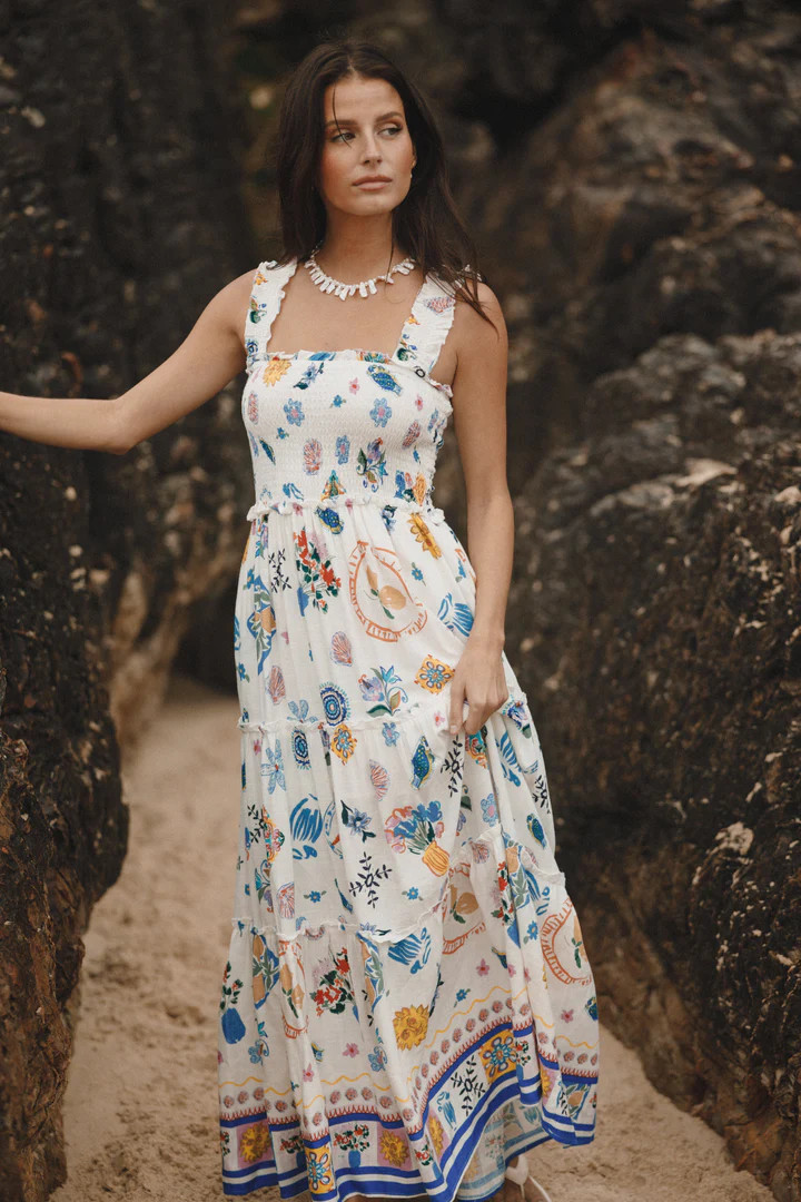Serafina Maxi Dress - Portofino | Petal & Pup (US)