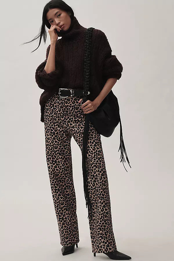 Cary High-Rise Slouchy Straight-Leg Jeans | Anthropologie (US)