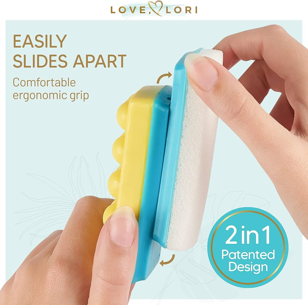 2 in 1 Pumice Stone & Foot Massager Lemongrass Soap – Self Care Gifts for Women – Stocking St... | Amazon (US)