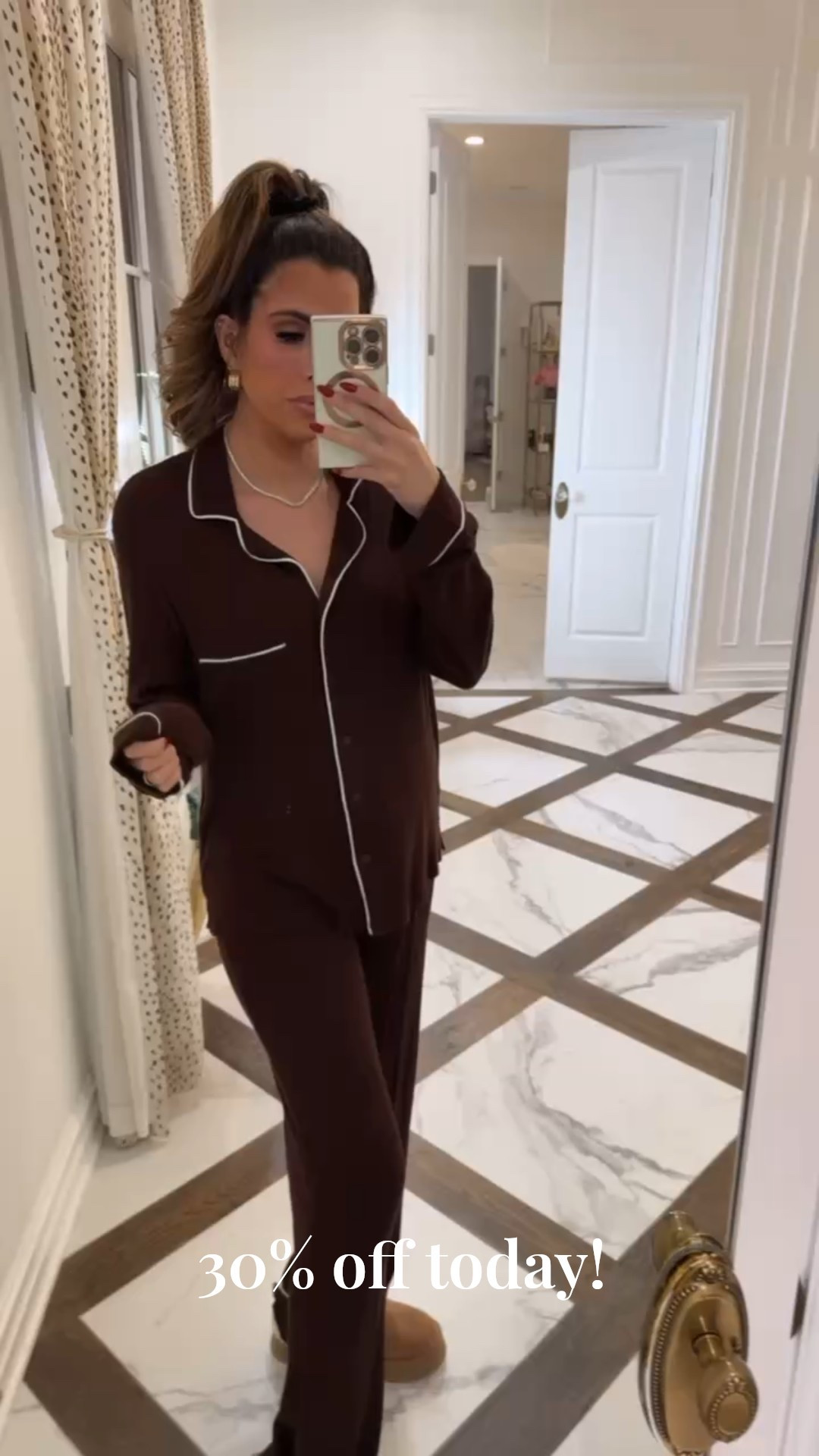 This matching pajama set is 30% off today!! These ribbed pajamas are a great lookalike for Skims! I’m wearing a size medium in this set! 

Skims dupe, Pajamas, Matching pajamas, Ribbed pajamas, chocolate brown pajamas, matching PJs, Target haul, Christmas, Black Friday, Cyber Monday, Emily Ann Gemma

#LTKmorningroutine #LTKFindsUnder50 #LTKootd