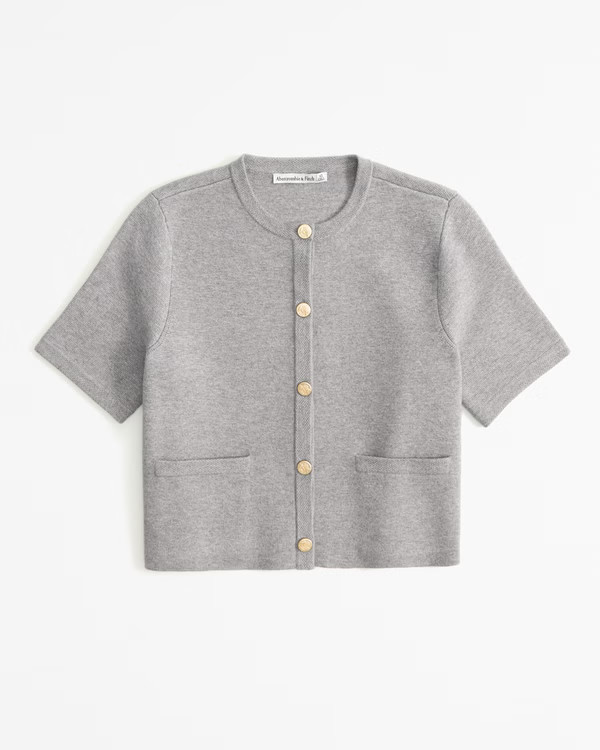 Women's LuxeLoft Button-Up Crew Tee | Women's New Arrivals | Abercrombie.com | Abercrombie & Fitch (UK)