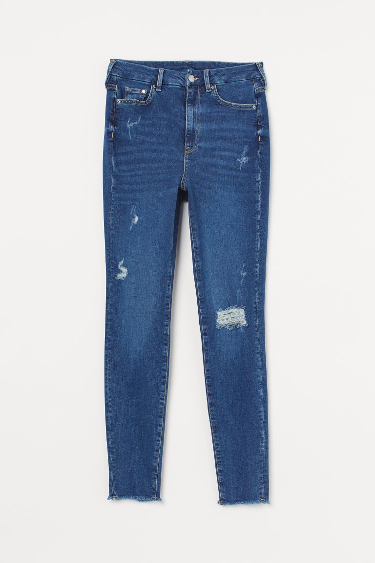 H & M - Curvy Fit Embrace Skinny Jeans - Blue | H&M (US + CA)