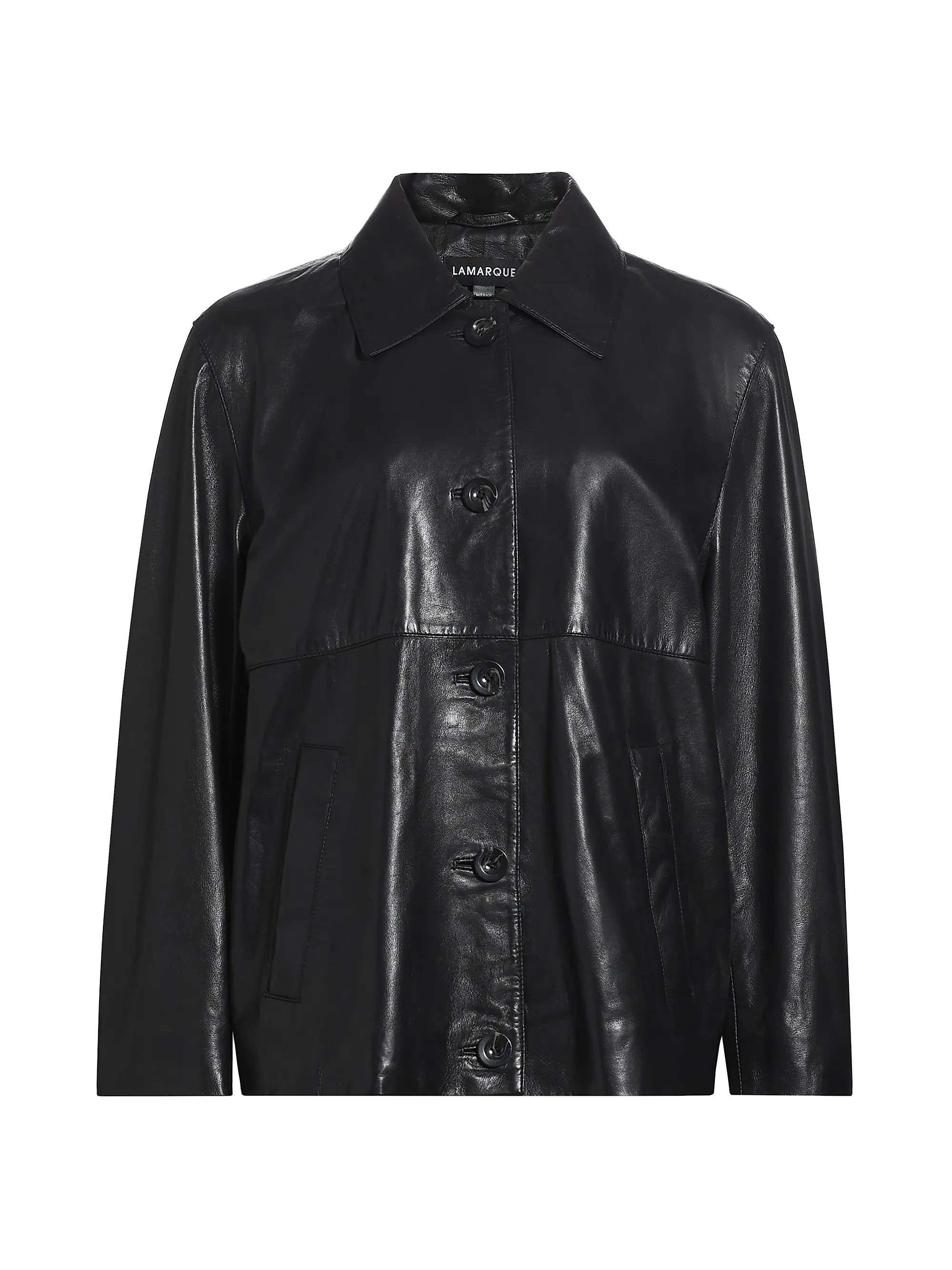Presley Leather Shirt Jacket | Saks Fifth Avenue