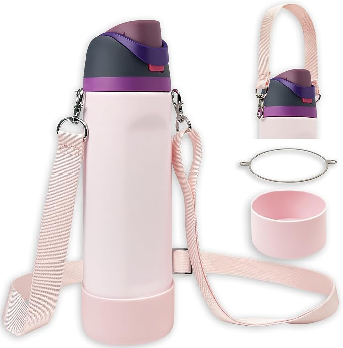 Silicone Boot Set for Owala Water Bottle 24 oz, 32 oz, 40 oz - Includes Non-Slip Sleeve, Shoulder... | Amazon (US)