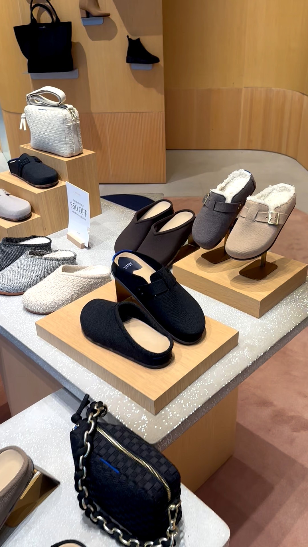 Popped in at the Rothy’s store to see all the cute stuff! I’m in love with their cozy clogs and I picked one up! They are running a special- $50 off your $150 purchase! 🚨 
They are incredibly comfortable and chic also have arch support! @rothys

#clogs #rothys #coolshoes #cozy #giftideas #chicandcomfort

#LTKGiftGuide #LTKstorytime #LTKSaleAlert