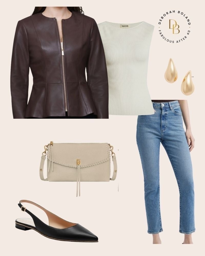 Nothing says chic fall style like a sleek leather jacket 🍂✨ Whether you’re pairing it with classic denim, a polished knit, or timeless accessories, this look proves that women over 50 can rock edgy elegance with ease. #FabulousAfter40 #FallFashion #LeatherWeather 

#LTKStyleTip #LTKOver40 #LTKSeasonal