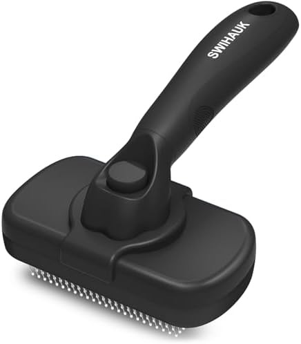 Swihauk Self Cleaning Slicker Brush for Dogs & Cats - Skin Friendly Deshedding and Grooming Brush... | Amazon (US)
