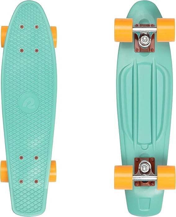 Retrospec Quip Mini Cruiser Skateboard 22.5" Classic Retro Plastic Cruiser Complete Skateboard wi... | Amazon (US)