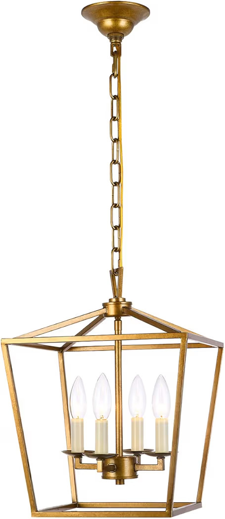 Lantern Pendant Lighting Fixture, A1A9 Iron Cage Frame Chandelier Industrial LED Ceiling Light fo... | Amazon (CA)