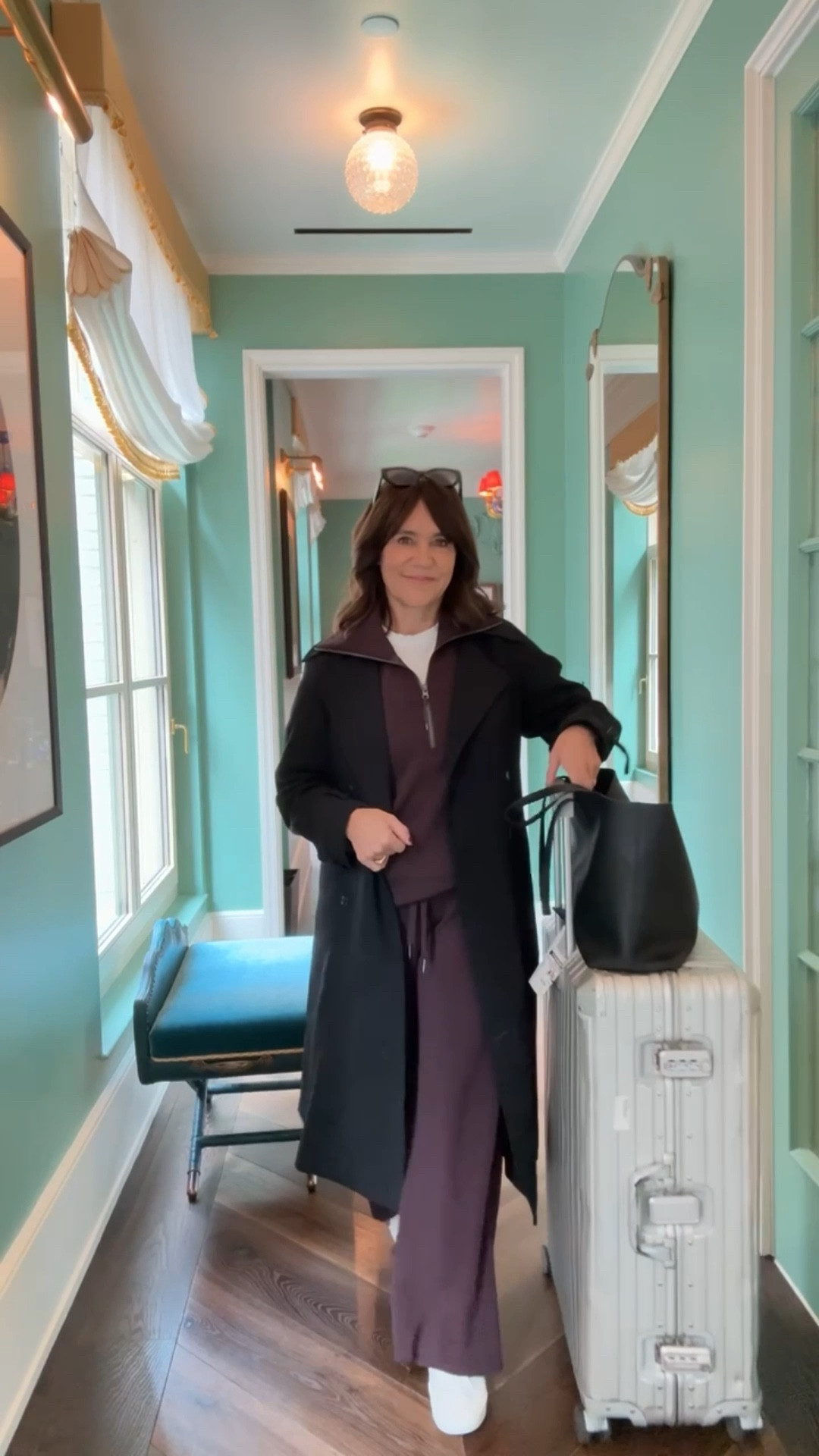 Travel day outfit from @spanx Use code SUSIEXSPANX for 15% off as a new customer! #spanxpartner
