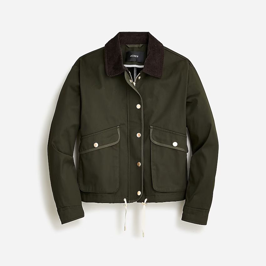 New barn jacket in waxed twill | J.Crew US