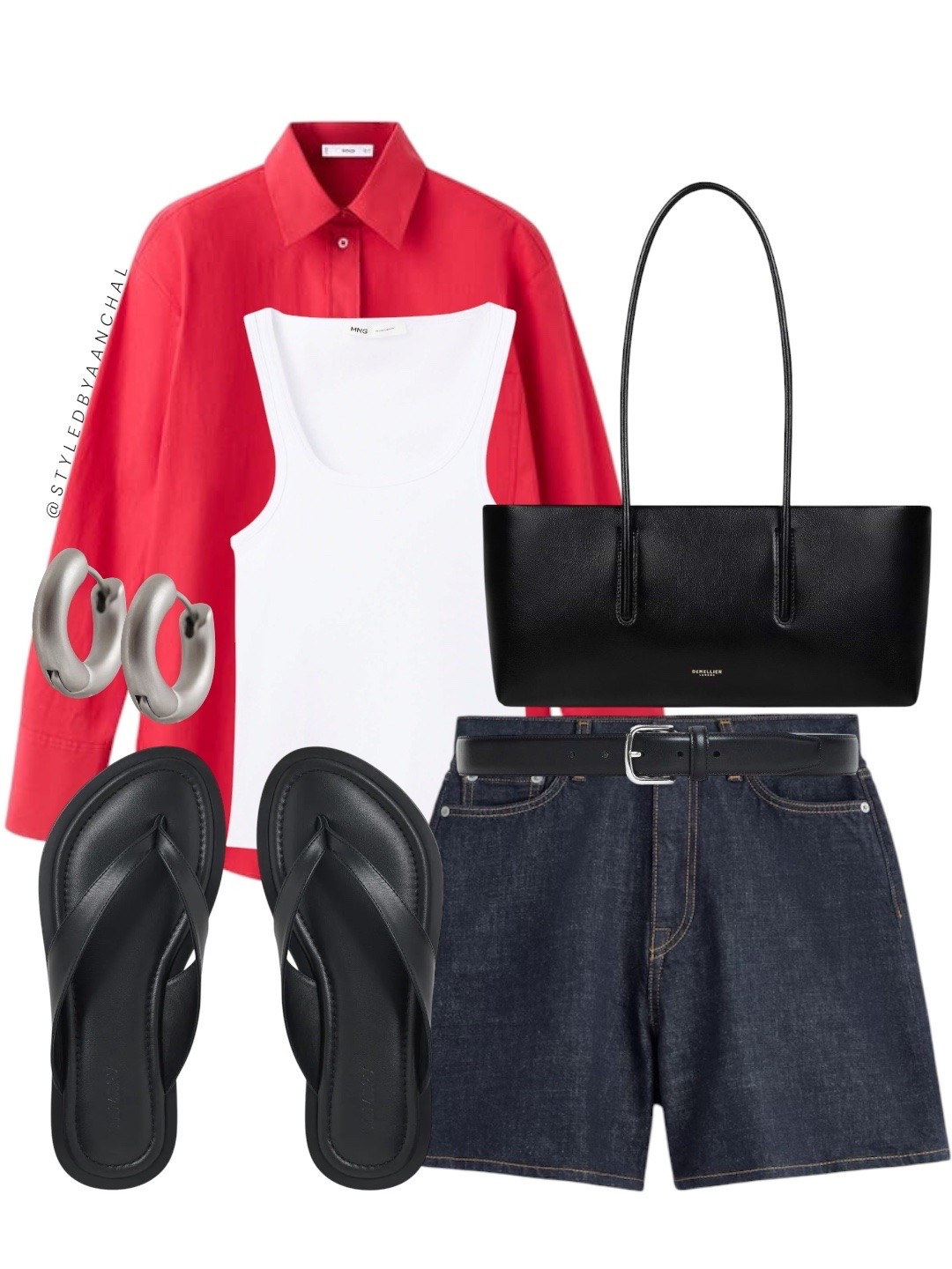Red button down shirt and dark denim shorts outfit


Red shirt 
Dark denim shorts
Mango
Cos
Black sandals
Demellier bag
White tank
Casual chic outfit

#LTKsummer #LTKbag #LTKjeans