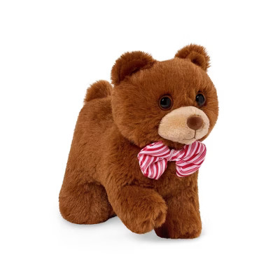 Our Generation Peppermint Holiday Bear Plushie Limited-Edition 6" Posable Pet Stuffed Animal | Target