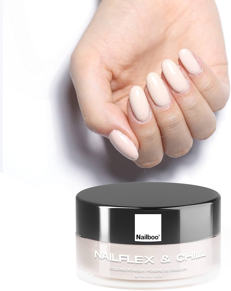 Nailboo PREMIUM (Pale Nude) Nailflex & Chill Nail Dip Powder DIY Nails Dip Powder Long-Lasting Di... | Amazon (US)
