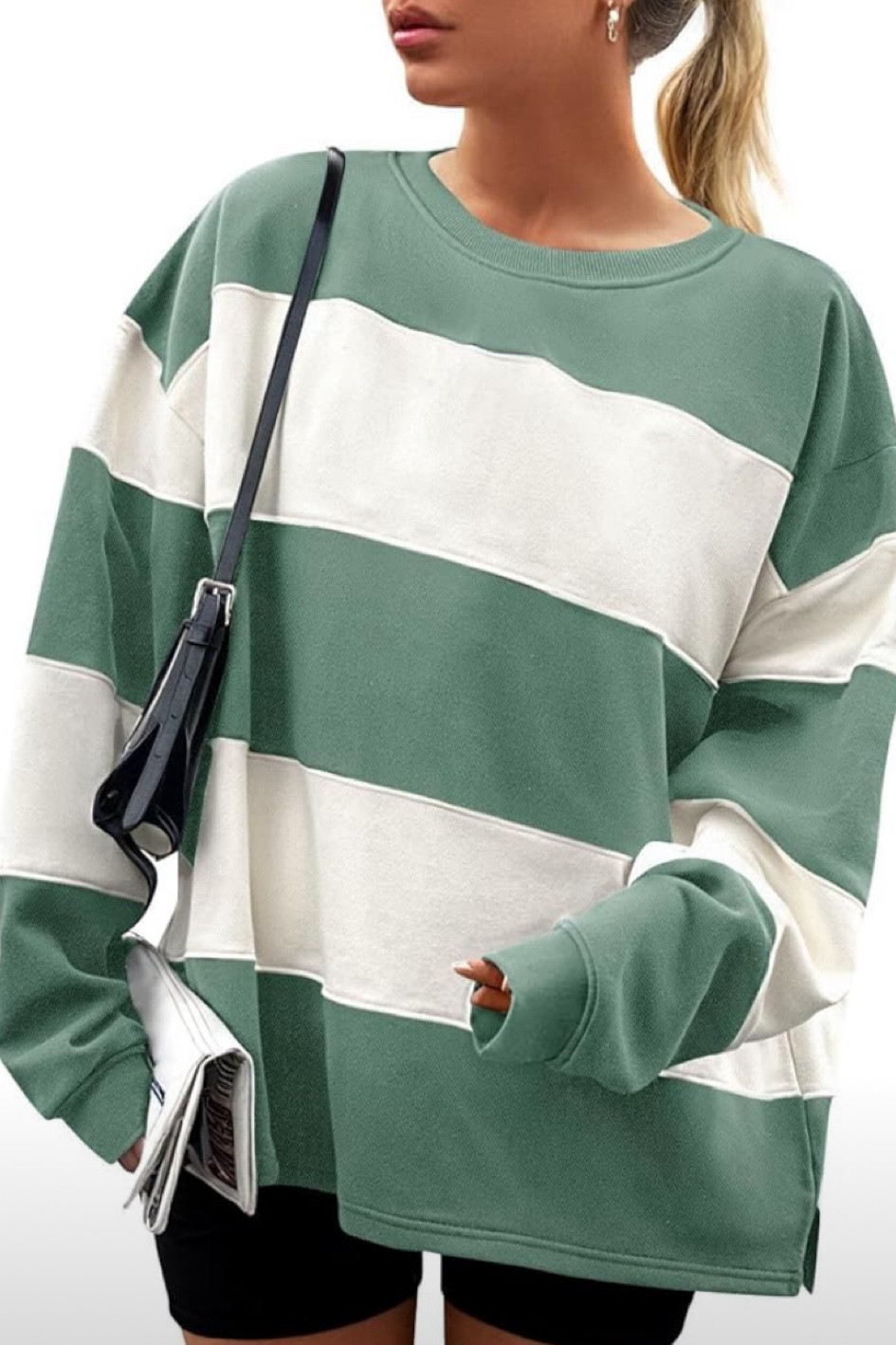 Striped rugby style sweatshirt 

#LTKGiftGuide #LTKFindsUnder50 #LTKHoliday