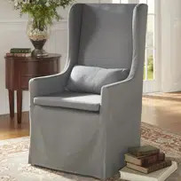 Aliceville 25.25'' Wide Linen Slipcovered Wingback Chair | Wayfair North America