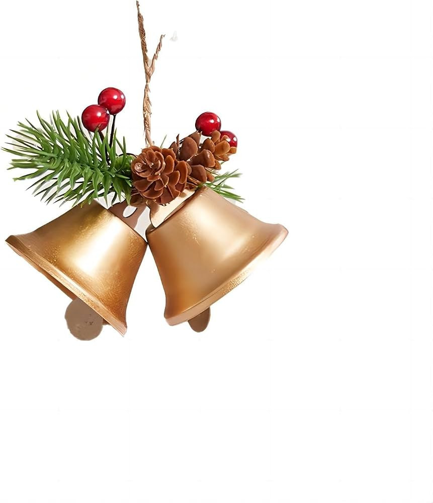 Christmas Bells Decorations Bronze Cowbell Christmas Tree Decorations Christmas Hanging Ornament ... | Amazon (CA)