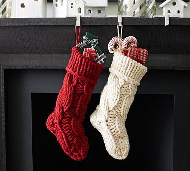 Colossal Handknit Stockings | Pottery Barn (US)