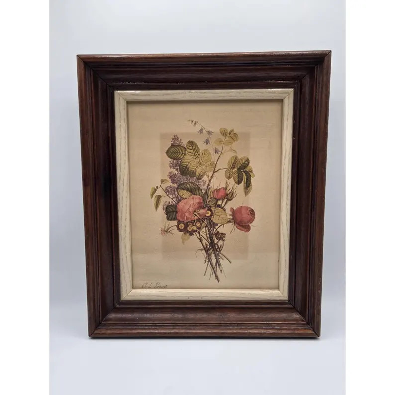 Antique Botanical Floral Print After J. L. Pr\u00e9vost Framed 13.5 X 11 - Etsy | Etsy (Global)