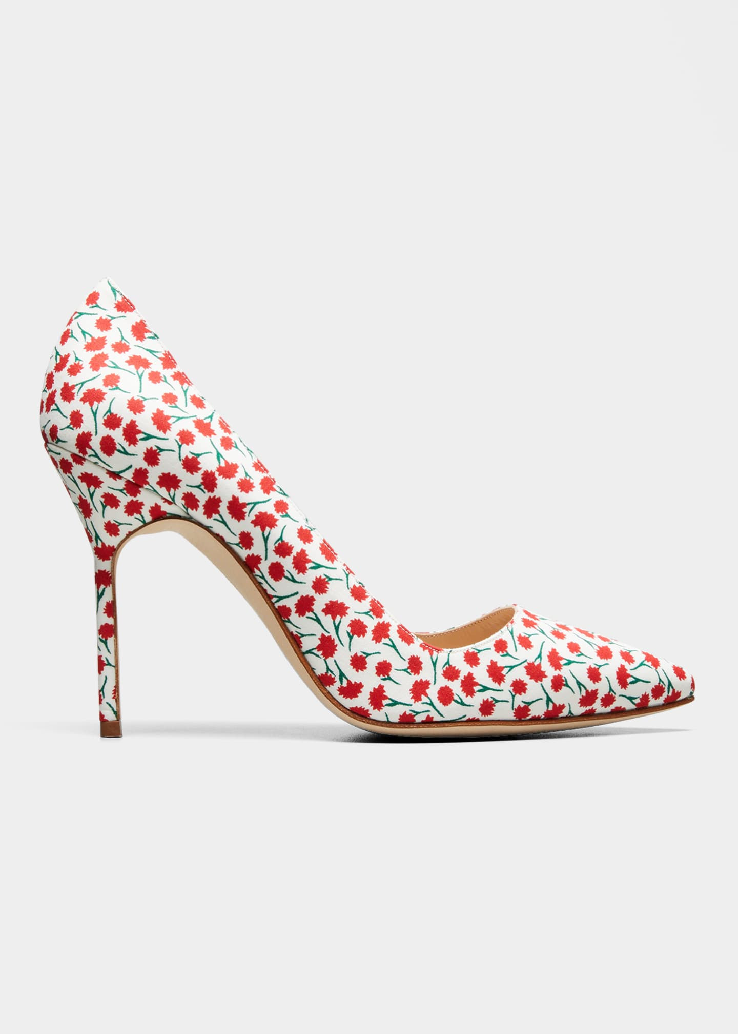Manolo Blahnik Pointed Floral-Print Stiletto Pumps | Bergdorf Goodman