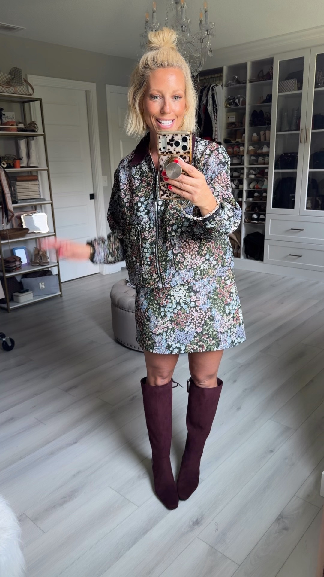 Wearing small but could have sized down!!
Boots sized up 1/2 size

#LTKootd #LTKOver40 #LTKSeasonal