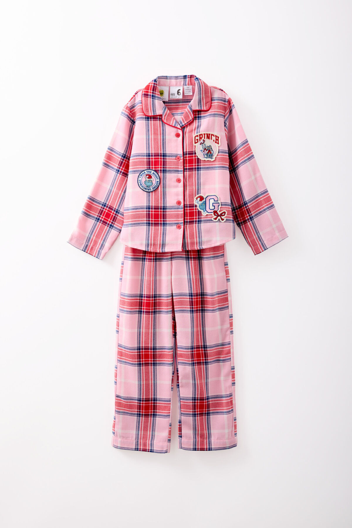 The Grinch Kids Family Xmas LS PJ Set | Cotton On (US)