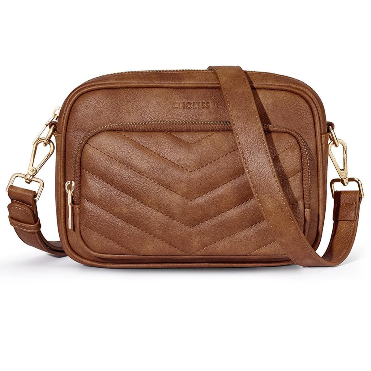 Quilted Crossbody Bags for Women RFID Vegan Leather Travel Purse Small Shoulder Handbags with Bui... | Target