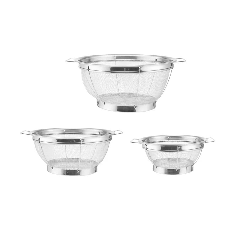 Farberware Professional Stainless Steel Mesh Sieves Set, 3-piece - Walmart.com | Walmart (US)