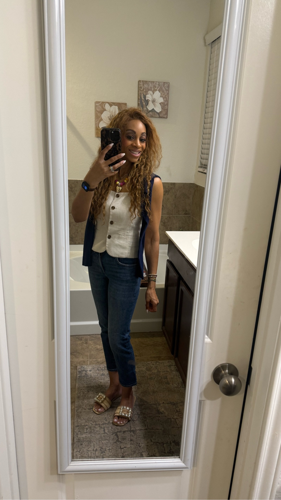 Simple, classic & a little preppy 🤍✨
Loving this easy everyday look—neutral vest, comfy denim, and the cutest statement necklace to pull it all together. Perfect for work or running around town!

Tap to shop my outfit + linking similar 🛍️

#LTKstyle #LTKunder50 #EverydayStyle #PreppyStyle #OOTD #MomStyle #AffordableFashion #CasualChic #LTKfashion #SpringStyle

#LTKOver40 #LTKSeasonal #LTKootd