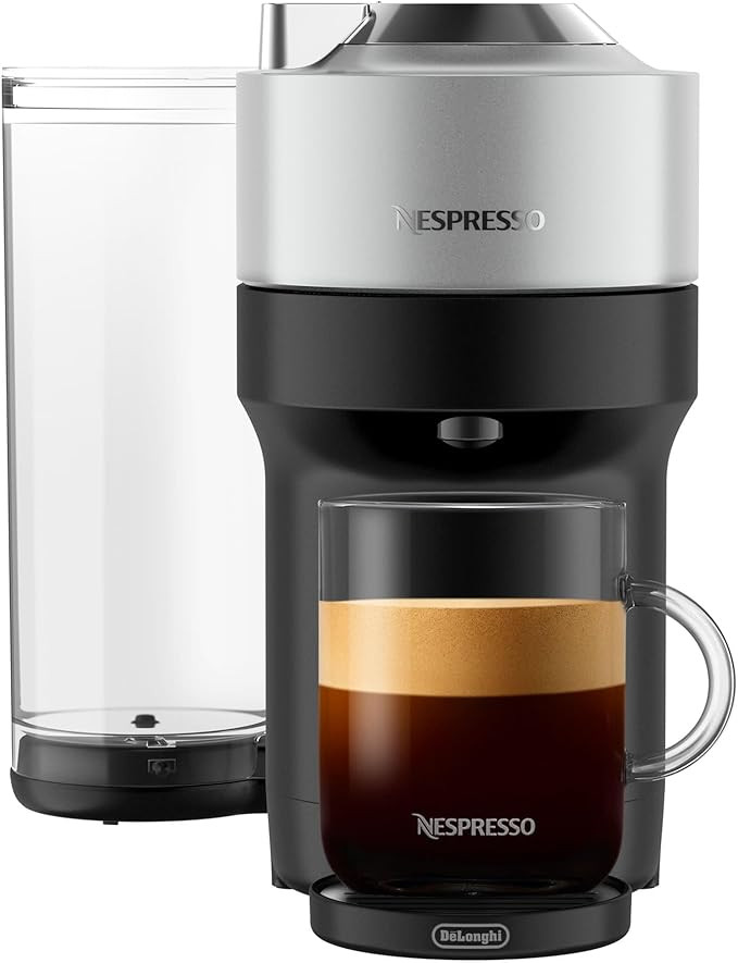 Nespresso Vertuo Pop+ Deluxe Coffee and Espresso Machine by De'Longhi, 120 Volts, Silver | Amazon (US)